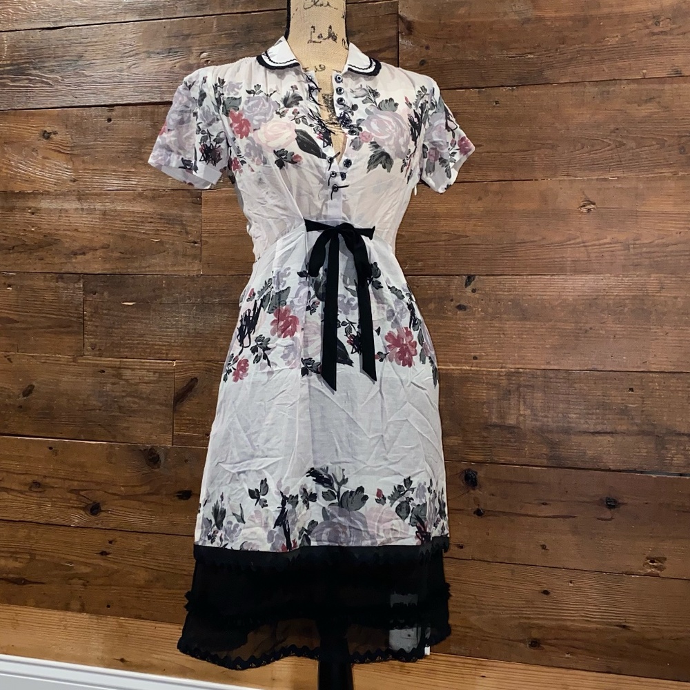 COACH White Shirt Floral Dress